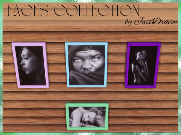 Sims 4 — JustDraven Faces Collection Part 2 by Draven298 — This collection has your color coordinated Challenges in mind.