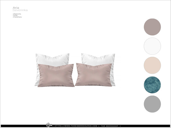 Sims 4 — Aria - bed pillows by Severinka_ — A set of furniture and decor for the living room in the neoclasic style. 8