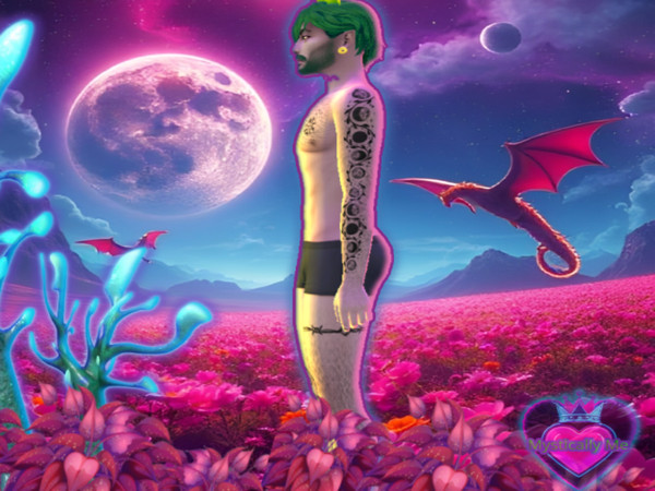 Sims 4 — Bonez TattooM_MysticallyMe.package by Mystically Me — Swatches- 2 in total (two separate packages)