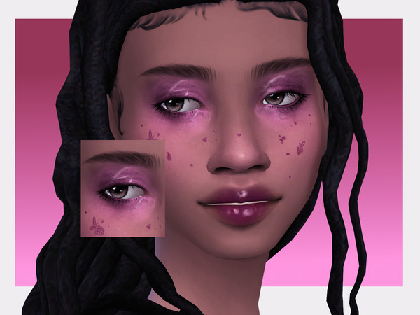 Sims 4 — Blackberry Smoothie Eyeshadow by Sagittariah — base game compatible, 10 swatches, properly tagged, enabled for