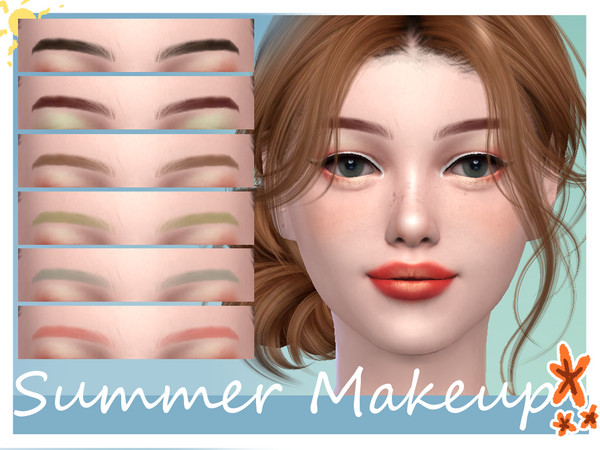 Sims 4 — Summer Makeup - Eyebrows by LaKitten — New Eyebrows for Summer Makeup