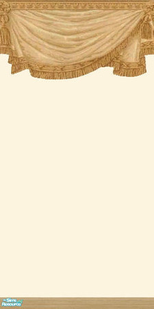 Sims 2 — NK Swags - Browns - Light Cream by MoMama — An attractive tan swag on Light Cream paint.