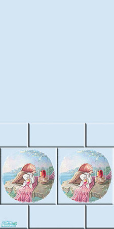 Sims 2 — Princess - Individual Item by Lorah — Princess-pink, Baby-blue, Sea-shell are the main colors in this set.