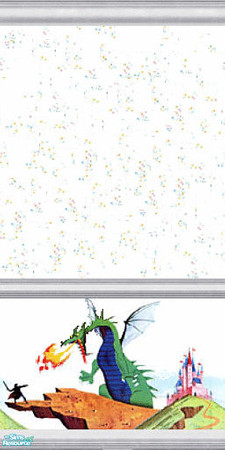 Sims 2 — Disney's Sleeping Beauty - Individual It by Lorah — 2 Princess Aurora walls with matching carpet and tile.