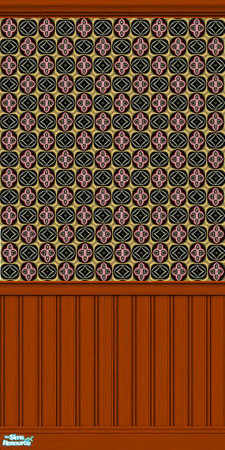 Sims 2 — Bad Taste Wallpaper 2 by Lola — A Set Of 'Bad Taste' Wallpaper, in Various Hideous Patterns, But At Only $1, You