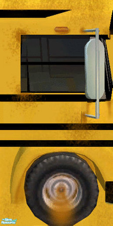 Sims 2 — Yellow Bus Living Panel1 by DOT — Yellow Bus Living Panel1 Yellow Bus Living. Roof Meshes by FA Cyclonesue.