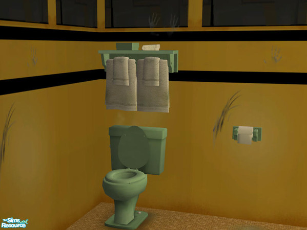 Sims 2 — TP Hanging Wood Green - #320442 by DOT — TP Hanging Wood Green Poor Table Lamp Silver *GET MESH* Yellow Bus