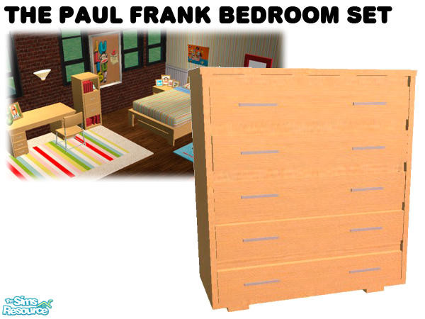 Sims 2 — Paul Frank Bedroom Set - Dresser by agaliha5 — A fun set inspired by Paul Frank products. Look at my other