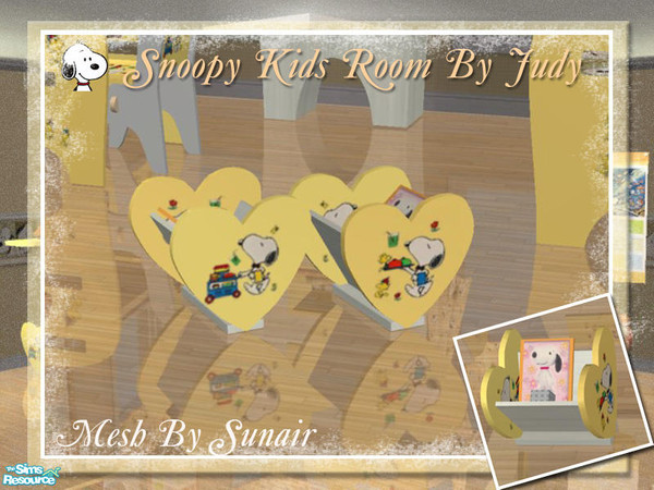 Sims 2 — Judy Snoopy Kids Room - Mini Rack by judyhugsnoopy — Recolor of Sunair CWS Kids Room A & B. You must need to