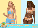 Sims 4 — Shells Summer Belt Set by Dissia — Sea shells waist belt