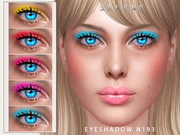 Sims 4 — Eyeshadow N193 by Seleng — The eyeshadow has 19 colours and HQ compatible. Allowed for teen, young adult, adult
