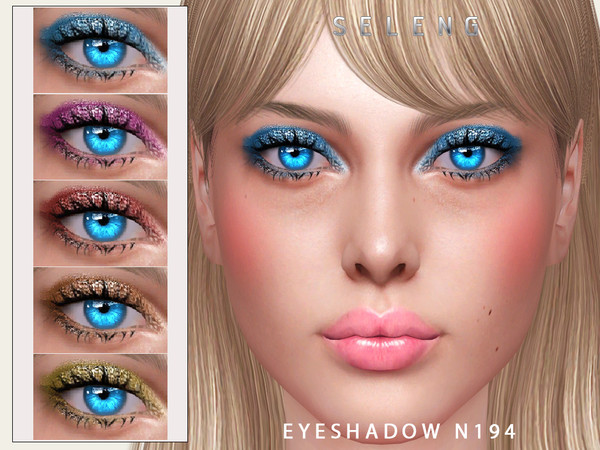 Sims 4 — Eyeshadow N194 by Seleng — The eyeshadow has 19 colours and HQ compatible. Allowed for teen, young adult, adult