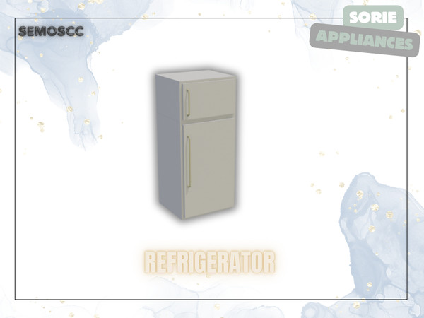 Sims 4 — [SCC] Sorie Refrigerator by semoscc — Refrigerator