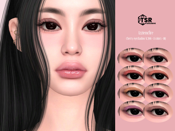 Sims 4 — IMF Cherry Eyeshadow N.396 by IzzieMcFire — Cherry Eyeshadow N.396 contains 8 colors in hq texture.