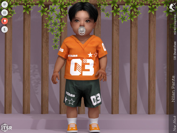 Sims 4 — Nilan Pants- Infant by KaTPurpura — Sporty style shorts for boys