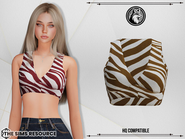 Sims 4 — Jasmine Top by ForLima — 6 Colors
