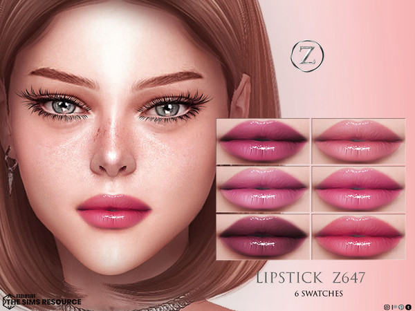 Sims 4 — LIPSTICK Z647 by ZENX — Base Game
