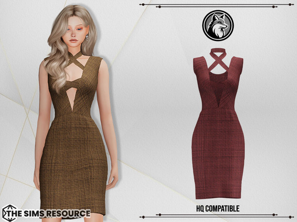 Sims 4 — Diana Dress by ForLima — 6 Colors