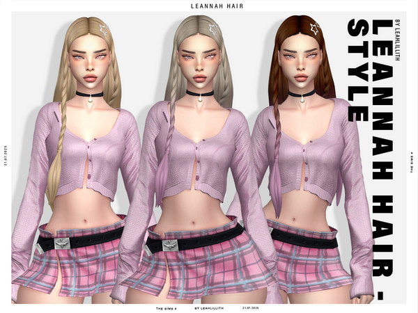 Sims 4 — LeahLillith_LeannahStarHairpins_MM.package by Leah_Lillith — There is optional recolor (color wheel) which can