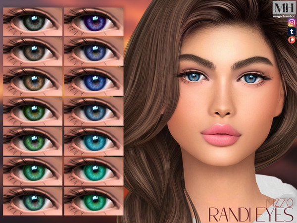 Sims 4 — Randi Eyes N270 by MagicHand — Cute eyes for males and females in 16 colors - HQ Compatible.
