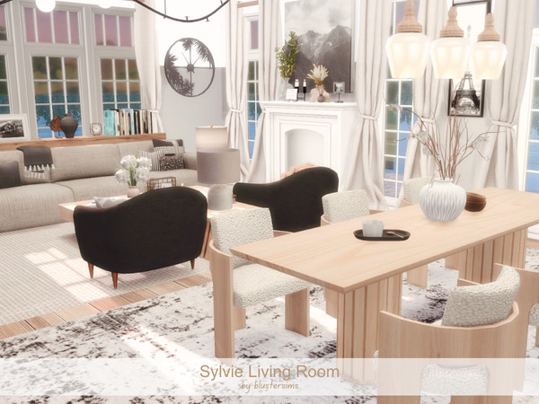 Sims 4 — Sylvie Living Room by BlusterSims — Size: 6x9