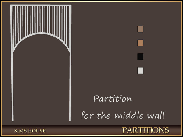 Sims 4 — Sims House PARTITION ARCH | PARTITIONS by Sims_House — PARTITIONS