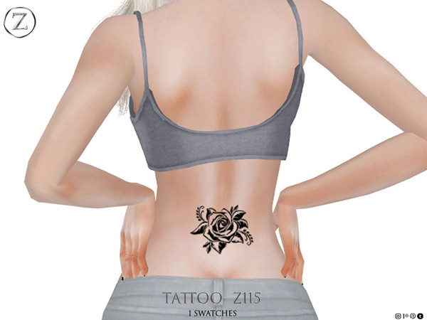 Sims 4 — TATTOO Z115 by ZENX — Base Game