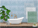 Sims 4 — Eterna ceramic tiles wall by Severinka_ — Color ceramic tiles for decorating the walls of the bathroom or