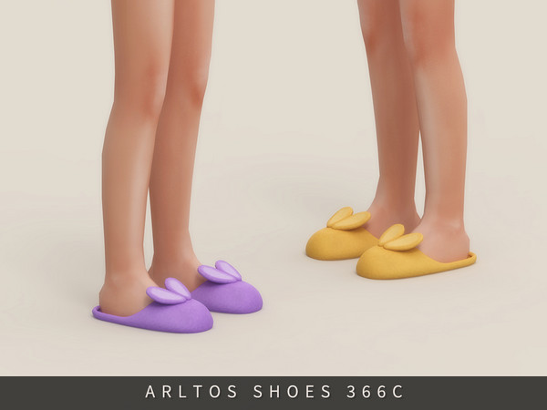 Sims 4 — Bunny Slippers Child by Arltos — 15 colors.