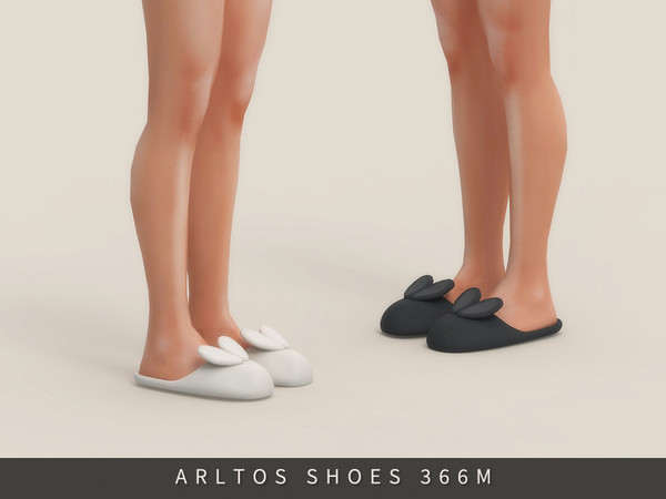 Sims 4 — Bunny Slippers Male by Arltos — 15 colors.