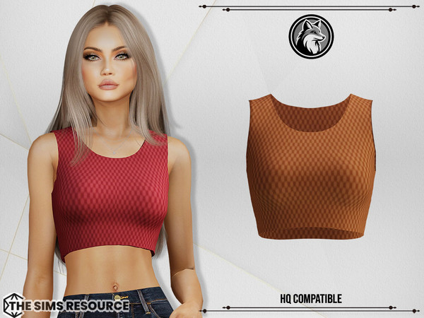 Sims 4 — Anissa Top by ForLima — 6 Colors