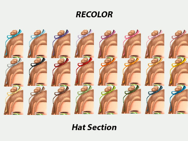Sims 4 — SHS_Bernadette_RecolorBowsChildrenHair.package by sehablasimlish — Hope you like it and enjoy it. Maxis Match