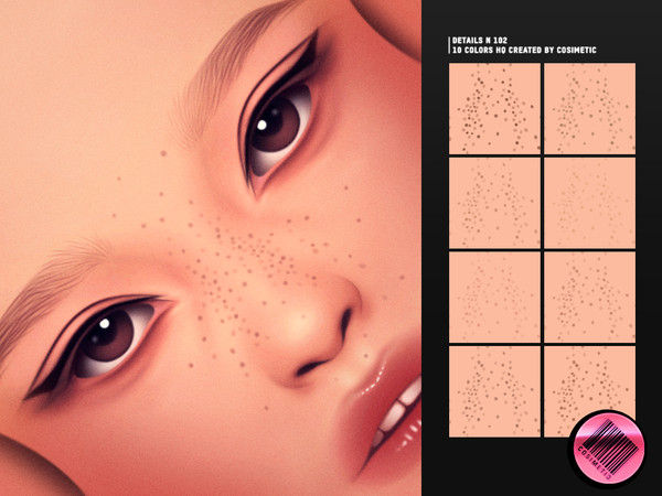 Sims 4 — Nose Kiss Freckles Details N102 by cosimetic — This content is suitable for both male and female Sims. It