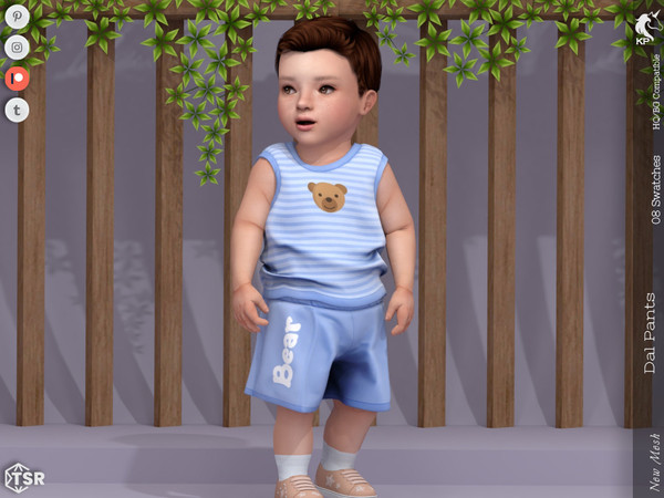 Sims 4 — Dal Pants- Infant by KaTPurpura — Sporty style shorts for boys