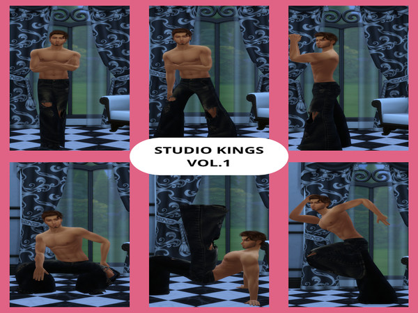 Sims 4 — STUDIO KINGS VOL 1 by TheQueensProduction — Here is my first pose pack for The Sims 4 feel free to tag me on