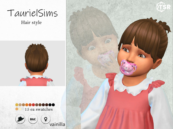 Sims 4 — Vainilla-Hairstyle by taurielsims — All lods