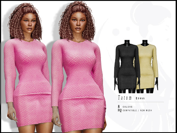 Sims 4 — Tatum Dress by _ironik_ — -8 Colors