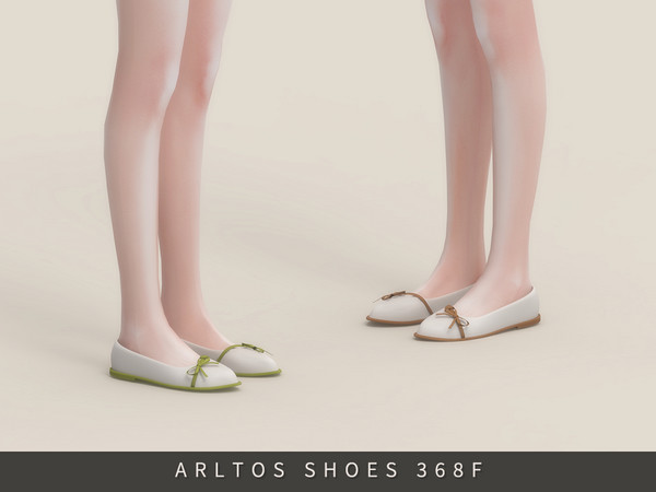 Sims 4 — Bow Pumps Flats Female by Arltos — 9 colors.