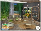 Sims 4 — VacationVibes Bowoha garden 1 by jomsims — brings tropical elegance to your Sims' outdoors.