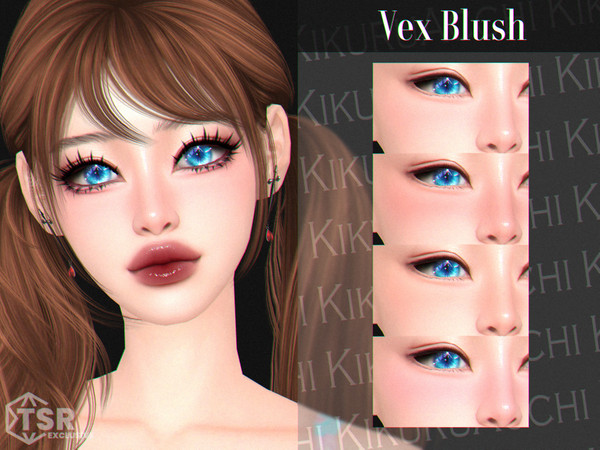 Sims 4 — Vex Blush by Kikuruacchi — - It is suitable for Female and Male. ( Teen to Elder ) - 4 swatches - HQ Compatible