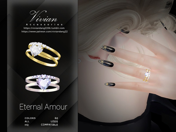 Sims 4 — Eternal Amour - Ring by VivianDang — - All new meshes