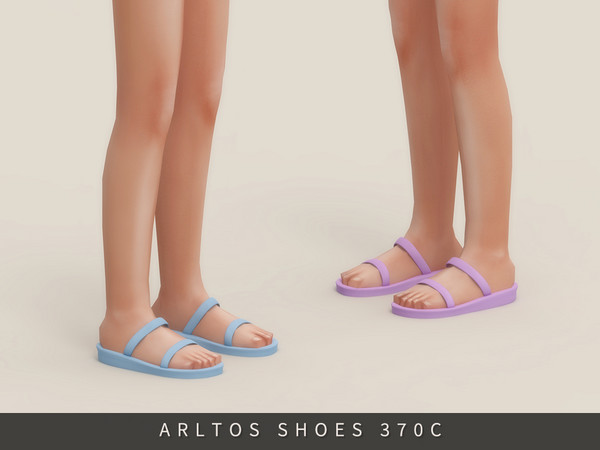 Sims 4 — Simple Sandals Child by Arltos — 14 colors.