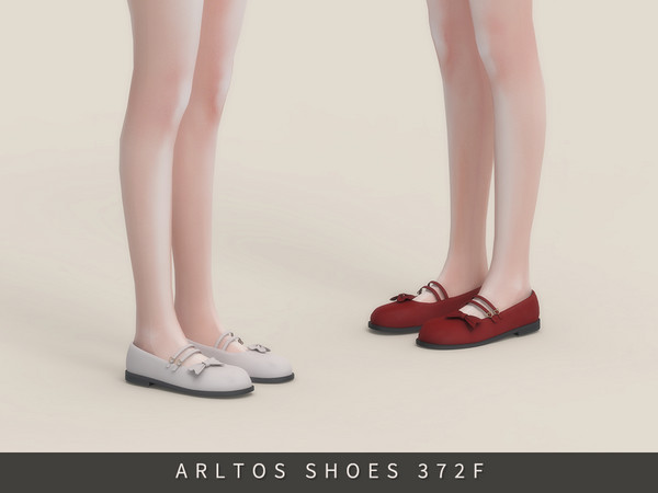 Sims 4 — Cute Flats Female by Arltos — 9 colors.