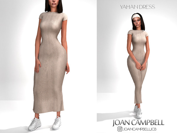 Sims 4 — YAHAN DRESS by Joan_Campbell_Beauty_ — 5 swatches Custom thumbnail Original mesh