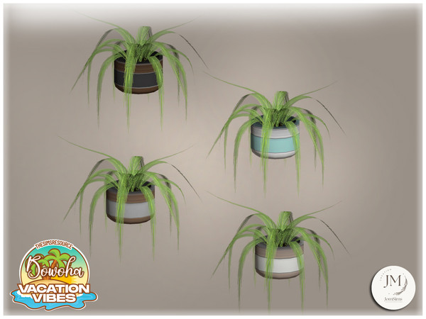 Sims 4 — Jomsims VacationVibes Bowoha garden dining plant by jomsims — brings tropical elegance to your Sims' outdoors.