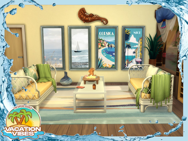 Sims 4 — Vacation Vibes - Vacation Pictures LLS by lavilikesims — Pictures that you would find in a vacation home