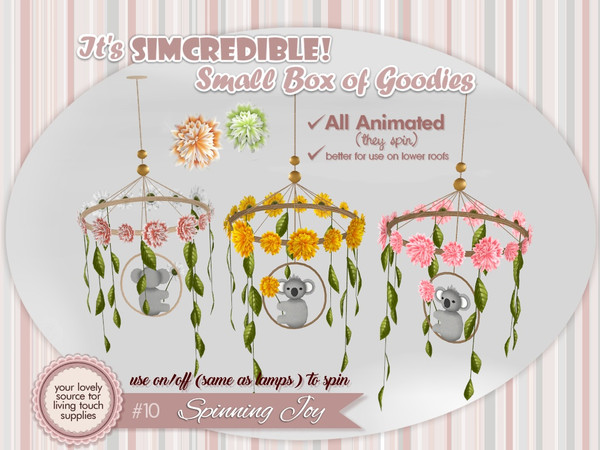 Sims 4 — Spinning Joy Mobiles - Koala by SIMcredible! — It's SIMcredible! Small box of goodies #10 - Spinning Joy Mobiles