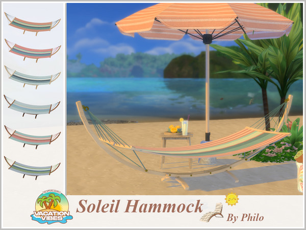 Sims 4 — Philo_Soleil Hammock by philo — This set includes: