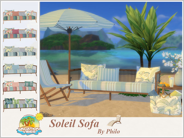 Sims 4 — Philo_Soleil Sofa by philo — This set includes: