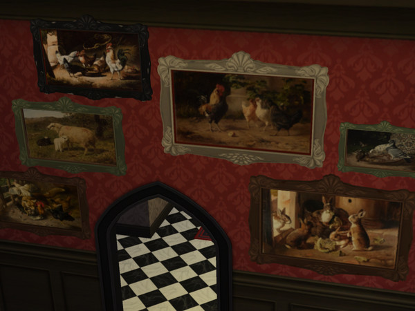 Sims 4 — Federico Jimenez Fernandez (Madrid, 1841-1931) by char_doll — 6 paintings by spanish artist Federico Jimenez